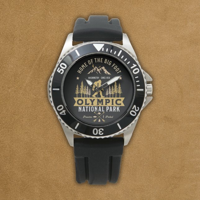 Reloj De Pulsera Olympic National Park Home of the Big Foot Funny (Subido por el creador)