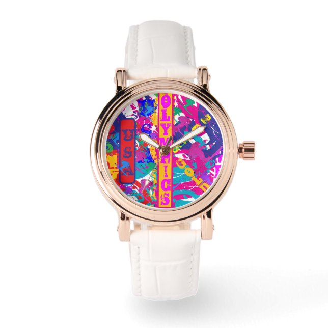 RELOJ DE PULSERA OLYMPIC SKIING (Anverso)