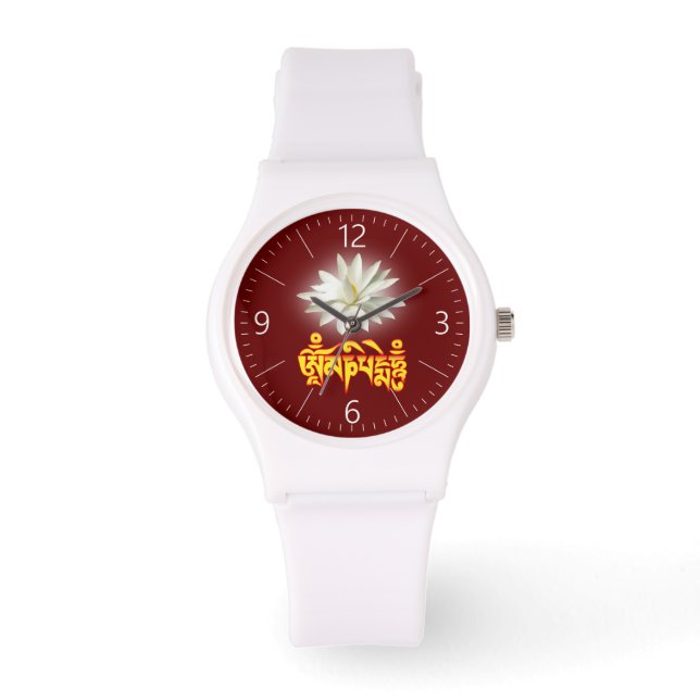 Reloj De Pulsera Om mani padme hum mantra (Anverso)