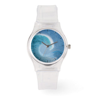 Reloj De Pulsera Onda azul artificial