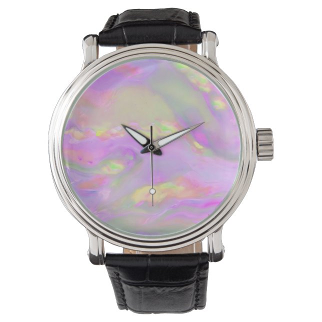 Reloj De Pulsera Ondas abstractas coloridas de moda (Anverso)