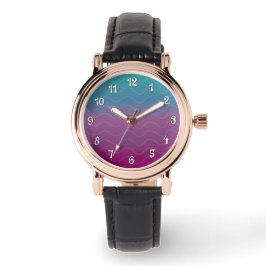 Reloj De Pulsera Ondas de Ombré - Blues de Cranberry