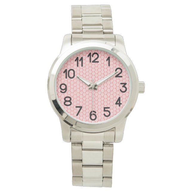 Reloj De Pulsera Ondas de Salmon (Anverso)