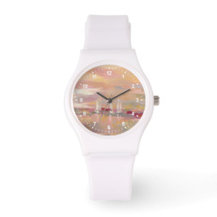 Reloj De Pulsera Ondas del carmesí