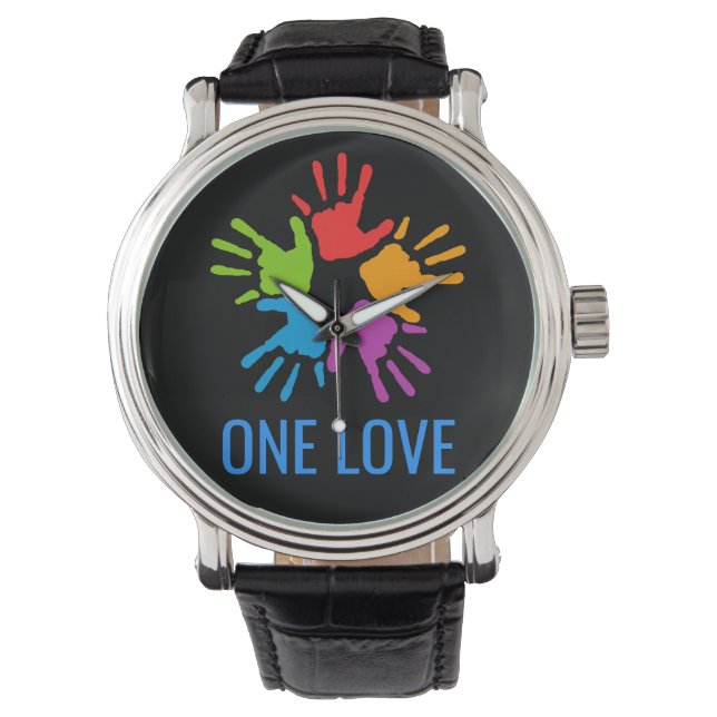 Reloj De Pulsera One Love Rainbow Hanwatch Watch (Anverso)