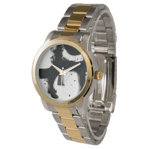 Reloj De Pulsera Onyx Gesture - Black Paint Strokes