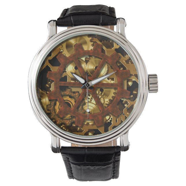 Reloj De Pulsera Opciones de observación y número Steampunk 11 (Anverso)