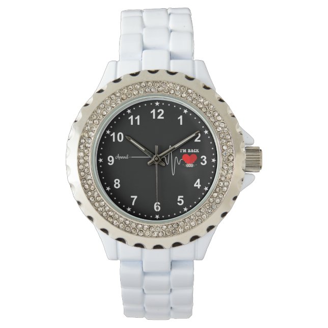 Reloj De Pulsera  Open Heart Bypass Surgery Heart Attack Survivor (Anverso)