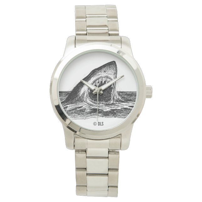 Reloj De Pulsera Open JAWS Great White Shark eWatch (Anverso)