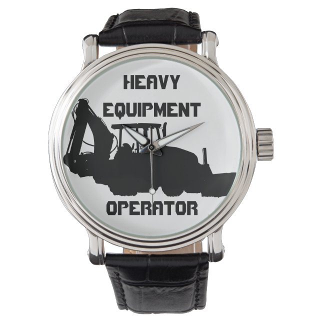 Reloj De Pulsera Operador de equipo pesado (Anverso)