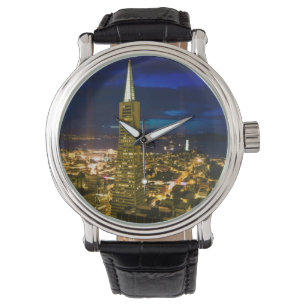Reloj De Pulsera Opinión de la noche de San Francisco.
