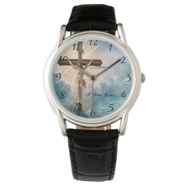 Reloj De Pulsera Oración de Jesús Cristiano (Anverso)