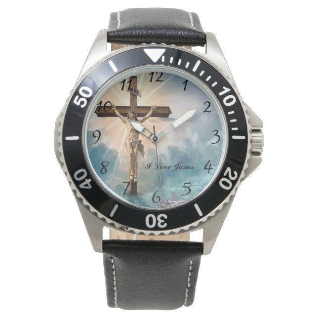 Reloj De Pulsera Oración de Jesús Cristiano (Anverso)
