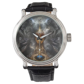 Reloj De Pulsera Orb De Ligero Fractal Art Writing Watch