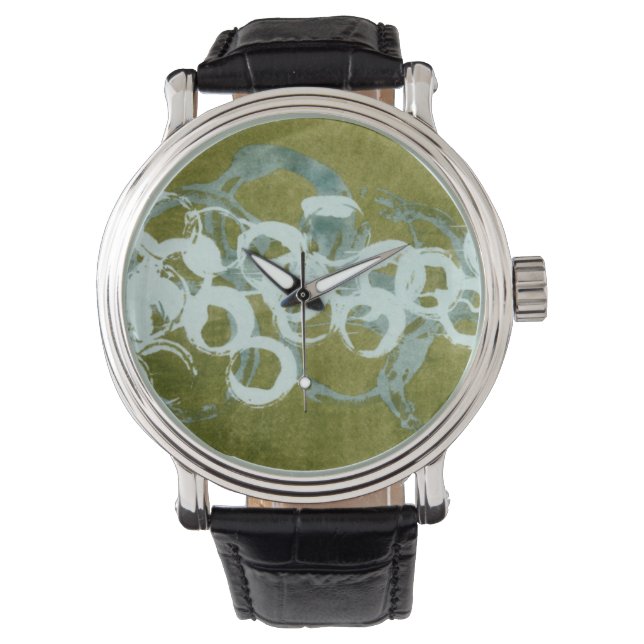 Reloj De Pulsera Orbes verdes I (Anverso)