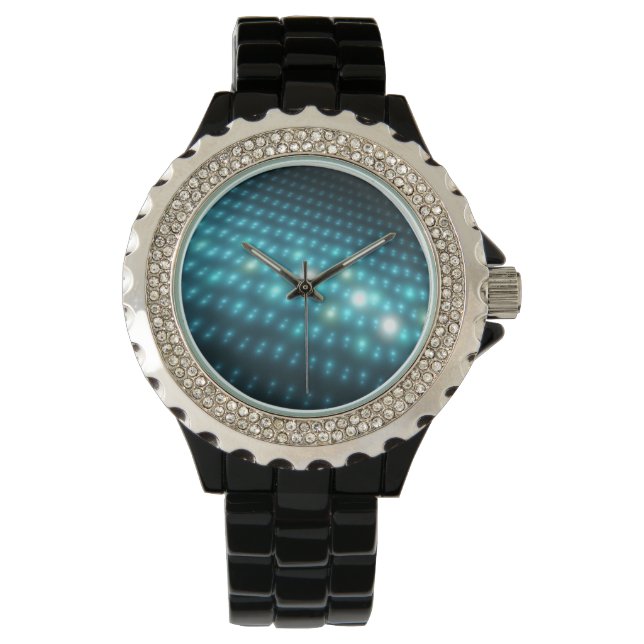 Reloj De Pulsera Orbs azules 3D (Anverso)