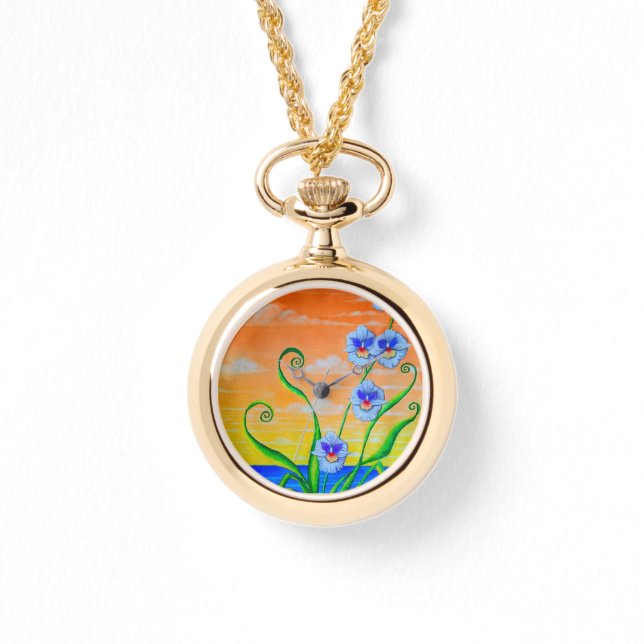 Reloj De Pulsera Orchid Sunset (Anverso)