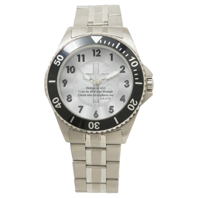 Reloj De Pulsera Orden de Personalizado de Vigilancia Cristiana (Anverso)