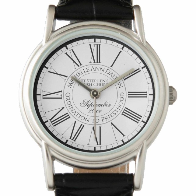 Reloj De Pulsera Ordenación a la vigilancia personalizada de sacerd (Subido por el creador)