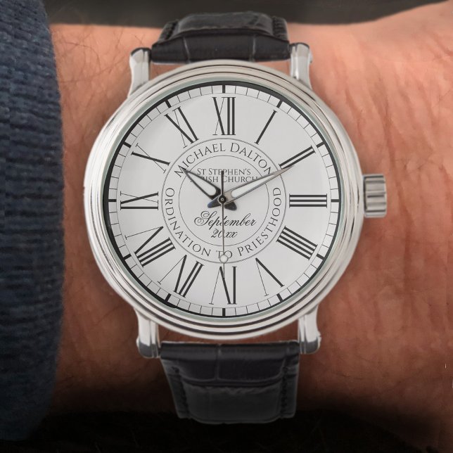 Reloj De Pulsera Ordenación a sacerdocio personalizado (Subido por el creador)