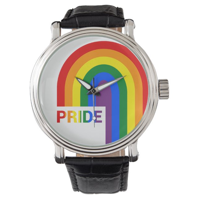 Reloj De Pulsera Orgullo arcoiris (Anverso)
