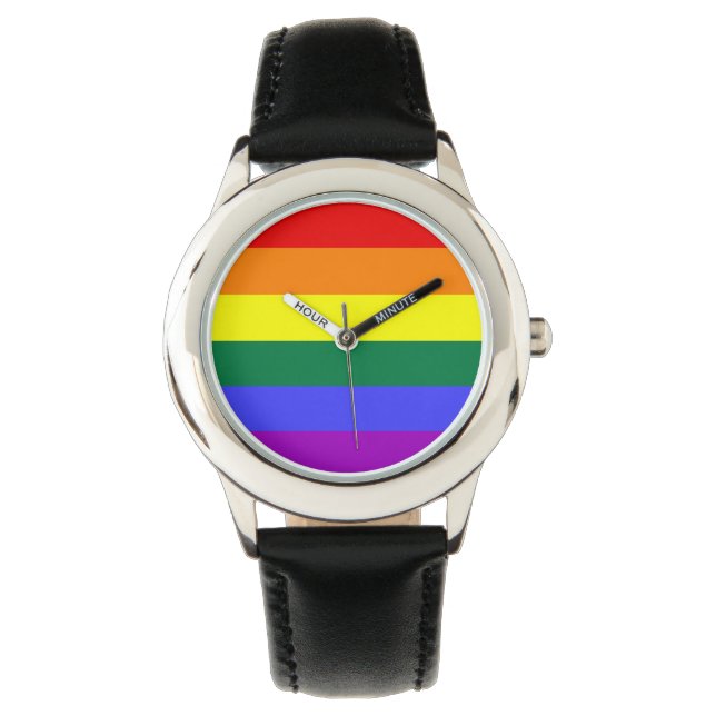 Reloj De Pulsera Orgullo arcoiris (Anverso)
