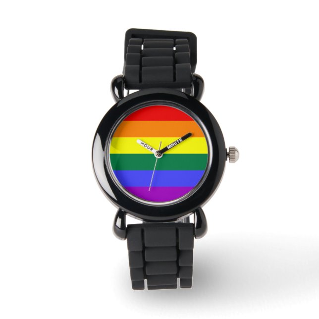 Reloj De Pulsera Orgullo arcoiris (Anverso)