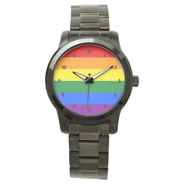 Reloj De Pulsera Orgullo arcoiris (Anverso)
