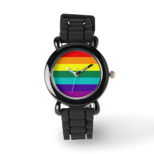 Reloj De Pulsera Orgullo arcoiris de 7 bandas
