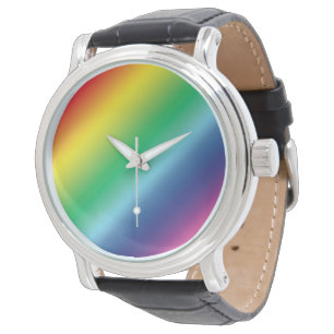 Reloj De Pulsera Orgullo de colores gradientes de arcoiris patrón l