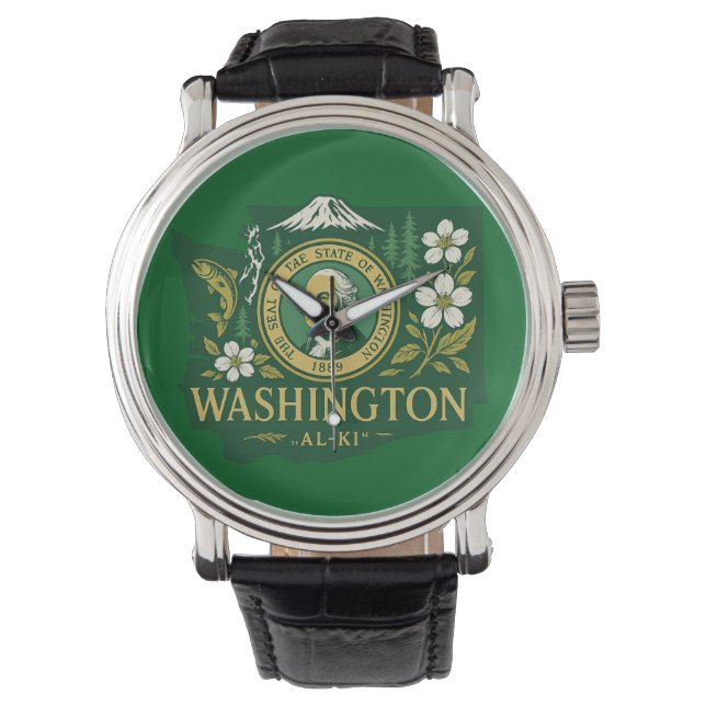 Reloj De Pulsera Orgullo del estado de Washington (Anverso)