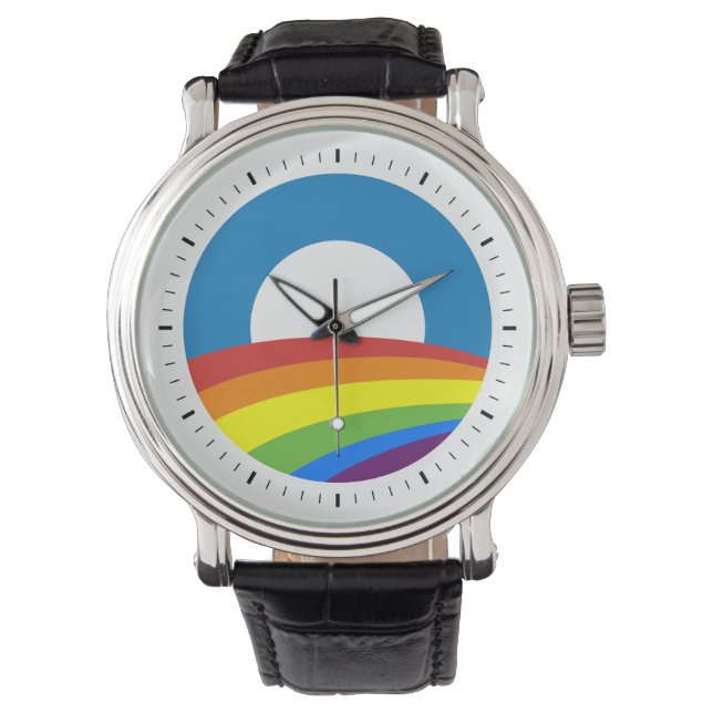 Reloj De Pulsera Orgullo gay Arcoiris Obama (Anverso)