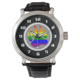 Reloj De Pulsera Orgullo gay de oso arco iris