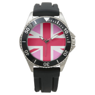 Reloj De Pulsera Orgullo gay del Reino Unido (bandera de la Unión R