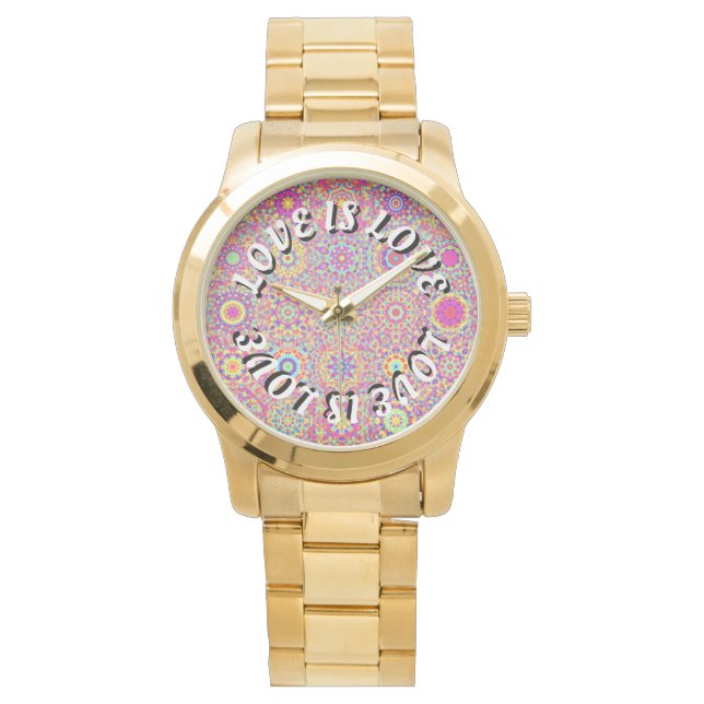 Reloj De Pulsera Orgullo Love Is Love (Anverso)