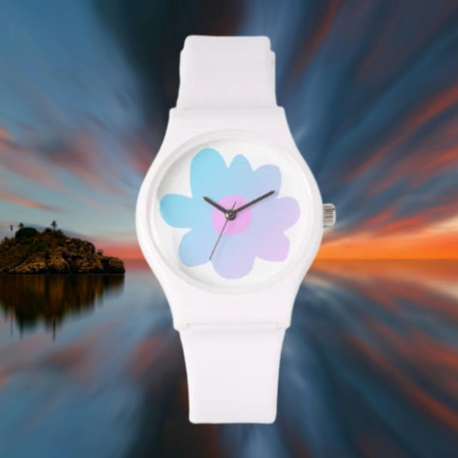 Reloj De Pulsera Orgullo Trans Floral (Subido por el creador)