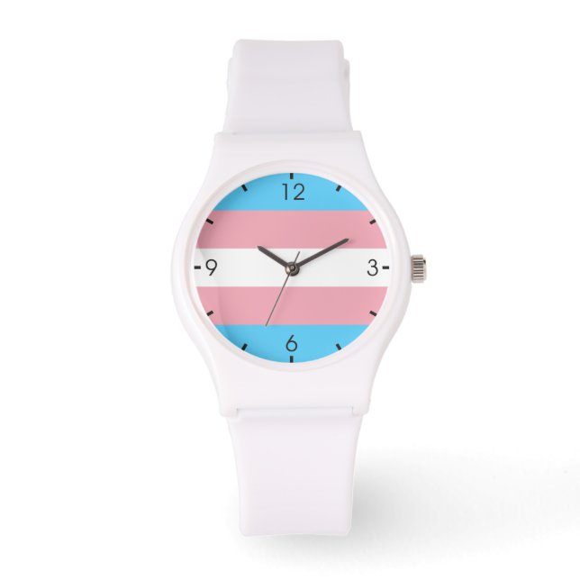 Reloj De Pulsera Orgullo Trans (Orgullo Transgénero) (Anverso)