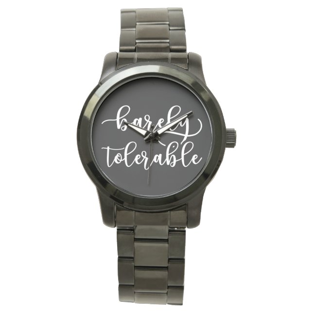 Reloj De Pulsera Orgullo Y Prejuicio - Apenas Tolerable (Anverso)