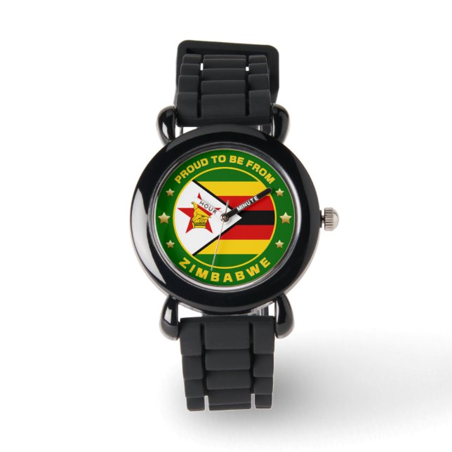 Reloj De Pulsera Orgulloso De Ser De Zimbabwe Watch (Anverso)