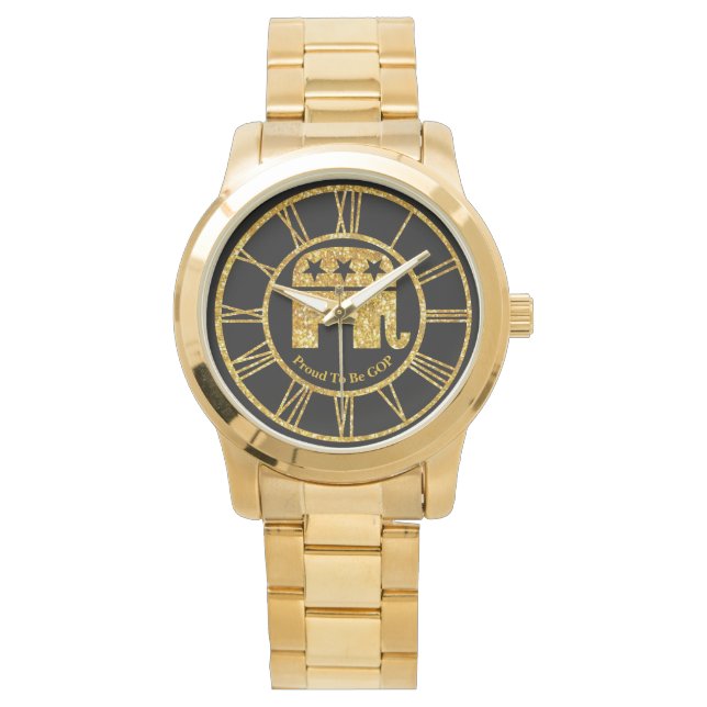 Reloj De Pulsera Orgulloso de ser GOP Personalizado (Anverso)