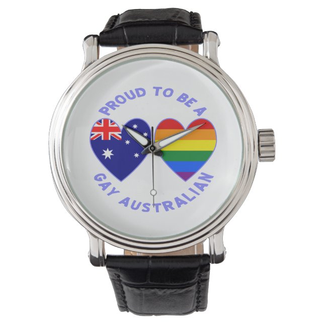 Reloj De Pulsera Orgulloso de ser un australiano gay (Anverso)