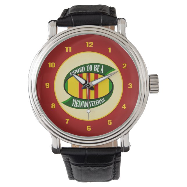 Reloj De Pulsera Orgulloso De Ser Un Veterano Vietnamita (Anverso)