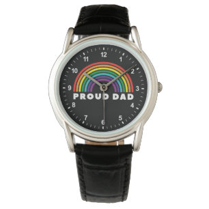 Reloj De Pulsera Orgulloso padre arcoiris