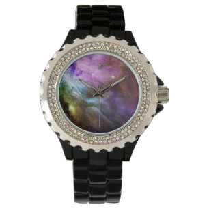 Reloj De Pulsera Orion Nebula giratoria púrpura NASA