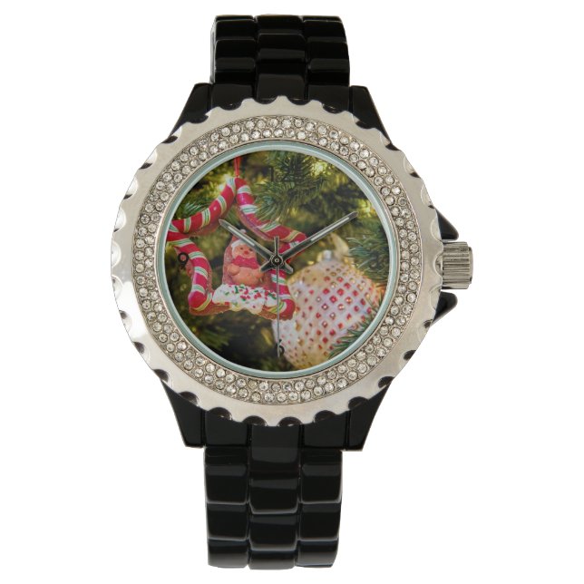 Reloj De Pulsera Ornamento de Navidad de Gingerbread (Anverso)