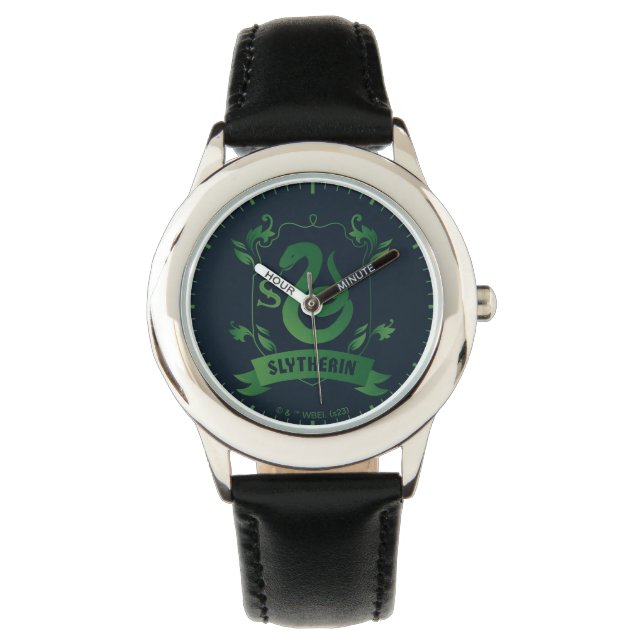 Reloj De Pulsera Ornate SLYTHERIN™ House Escudo (Anverso)