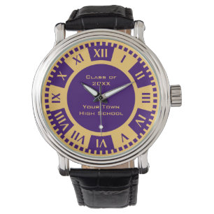 Reloj De Pulsera Oro de la graduación de estudios secundarios y