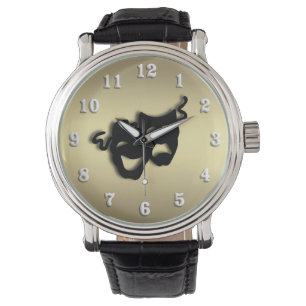 Reloj De Pulsera Oro del teatro de la comedia y de la tragedia