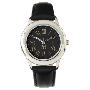 Reloj De Pulsera Oro romano del monograma