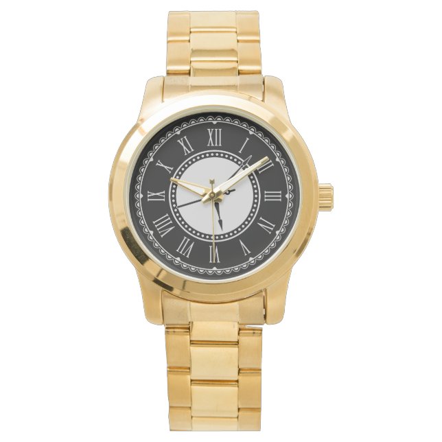Reloj De Pulsera Oro sobredimensionado ruso contemporáneo (Anverso)